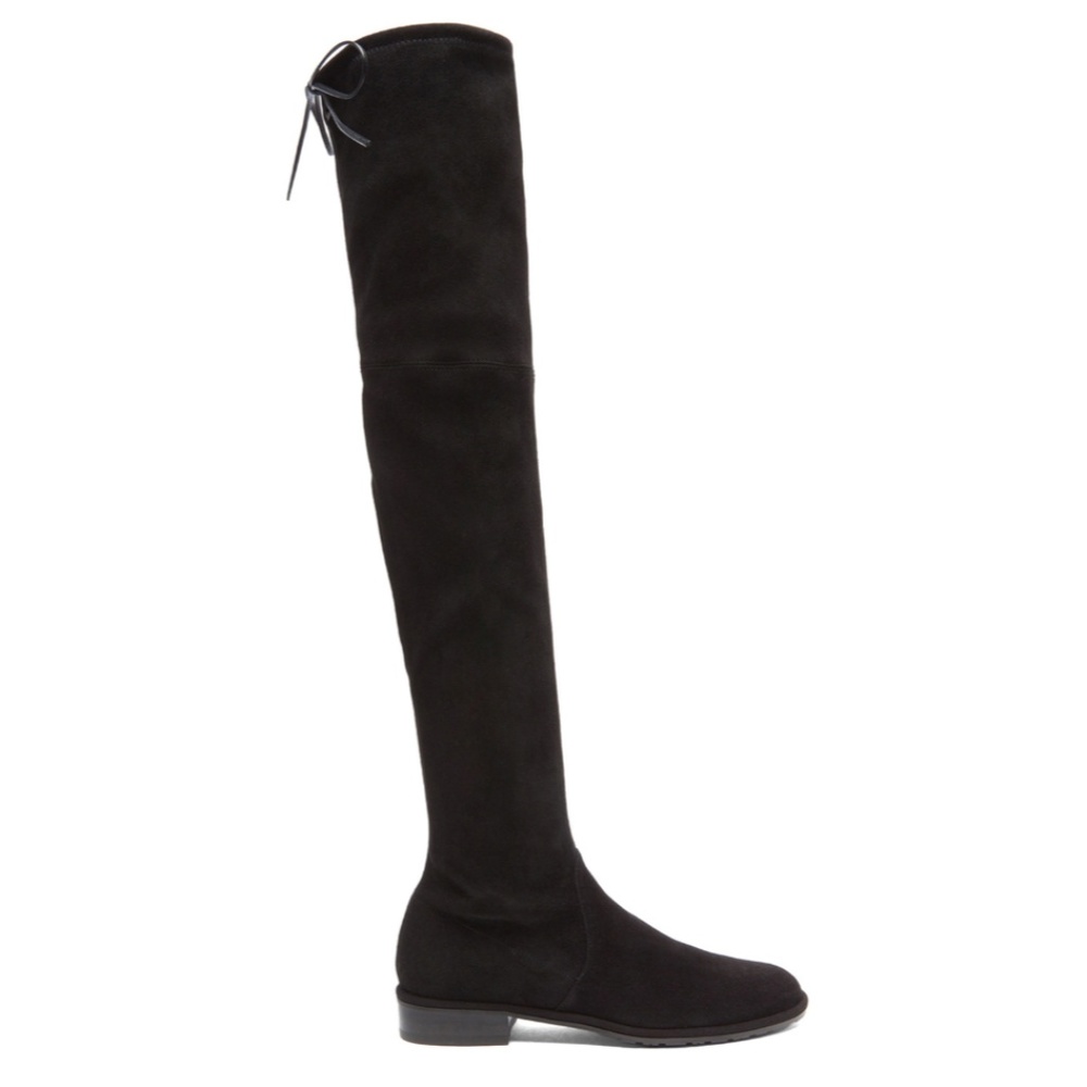STUART WEITZMAN Lowland Suede Black Boots - 6.5